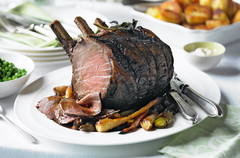 Roast rib of beef  recipe
